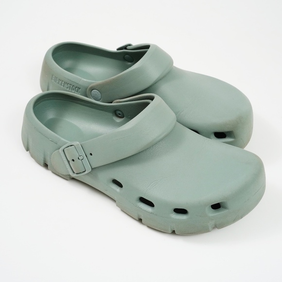 Birkenstock Washable Birki-Flow EVA Strapped Clog EU 41Pure Sage - Picture 1 of 11